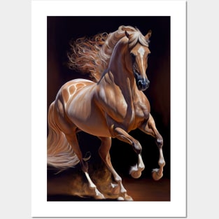 Lusitano Horse - Oil Paint Posters and Art